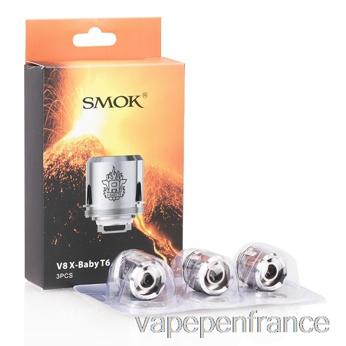 Smok Tfv8 X-baby Bobines De Remplacement 0.2ohm V8 X-baby T6 Core Stylo Vape